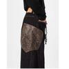 Versatile literary trend fashion lazy simple new popular snake pattern scimitar jeans Harajuku ins