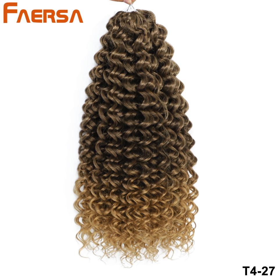 14 Inch Marshmallow Afro Curl Crochet Hair SyntheticTwist Braid Kinky Curly Braiding Hair Extensions Ombre Blonde For Black Women