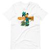 HUCKLEBERRY HOUND Fan Art White Graphic Tee Short-Sleeve Unisex T-Shirt