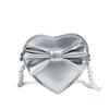 Pu Mini Heart Shaped Shoulder Bag With Zipper Closure For Daily Use