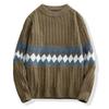 Winter Men 'S Round Neck Thicken Sweater Loose Knitwear Sweater Warm Bottoming Shirt 