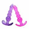 Backyard Crystal Beads Butt Plug Sex Product for Women Men
