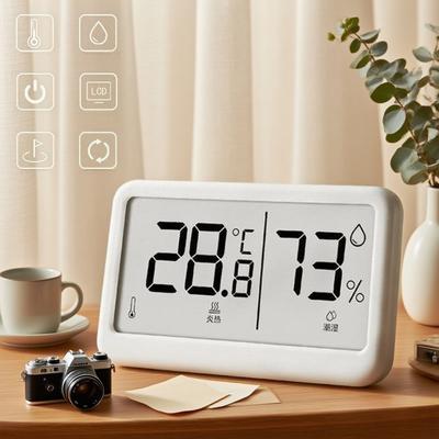 Haushalts-Temperatur- und Luftfeuchtigkeitsmesser, Schlafzimmer, Innenbereich Mini Tragbar Luftfeuchtigkeit Digital Elektronisch Temperaturerkennung Tisch