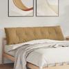 Back Cushion Brown 180 x 50 cm Cord Fabric
