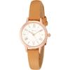 Fieldwork Analog Watch JN002-5 Pink Gold Leather Strap Women's Brown