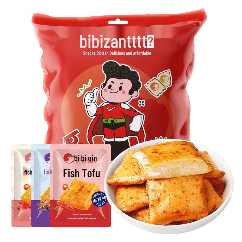 Bibizan Fish Tofu & Dried Bean Curd Mixed Flavor Snack Pack