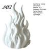 Versatile Decorative Piece 3D Printed Flame Candle Holder Shade, Gothic Ambient Decor Figurine, Hollow Soft Light Frosted Texture Tealight Cover