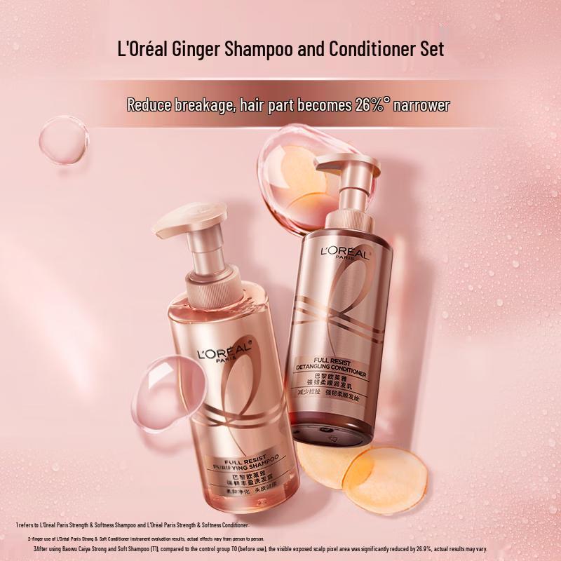 L'Oreal Ginger Strengthening & Volumizing Shampoo & Conditioner Set
