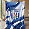 Coperta in Flanella con Stampa del West Bromwich Albion Football Club, Morbida Calda Leggera Coperta da Lancio per Divano Letto Campeggio