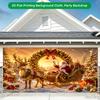 1Pcs Christmas Santa Reindeer Sleigh Decoration Background Winter Backdrop For Photo Studio Photo Booth Party