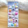 4-Piece Adorable Plushy 3D Bubble EVA Stickers with Diamonds Ghost Animal Kids' Reusable Adhesive BulingBulingStickers Store