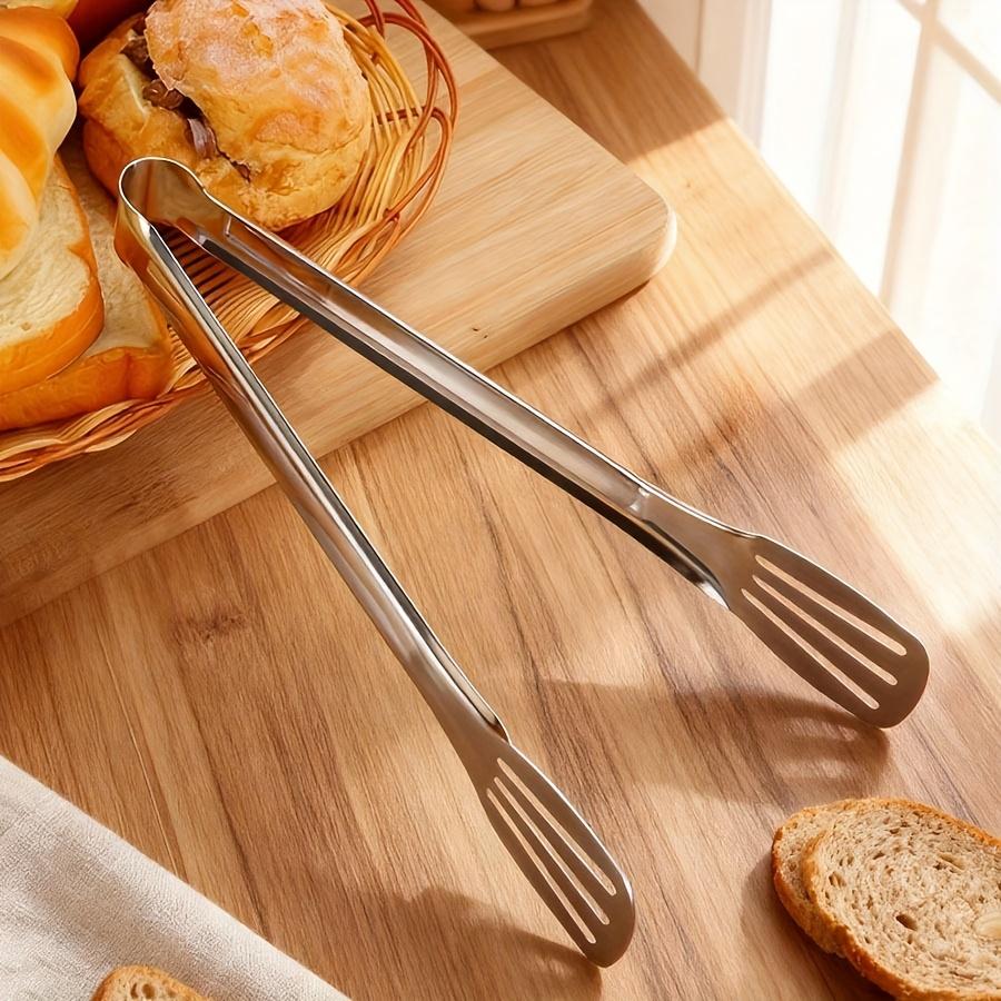 Stainless Steel Soup Tongs Buffet Soup Tongs, Salad Soup Tongs, Barbecue Soup Tongs, Suitable for Cooking Steak, Bread, and Cake
