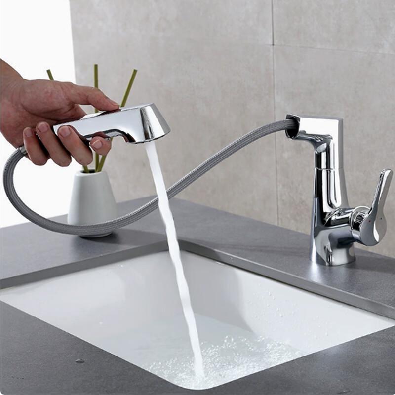 VEMUSE Cold/Hot Universal Pull-Out Basin Faucet