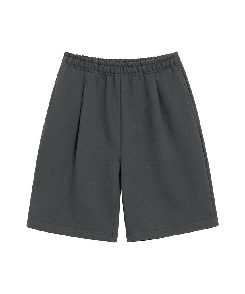 UNIONSTUDIO Single-Pleat Wide Sweatshirt Half Pants ( 5 Colors )