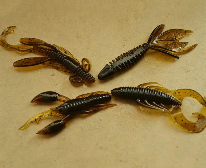 Crayfish/Ghost Shrimp/Flower Tail Maggot 2g Soft Lure Bait Worm