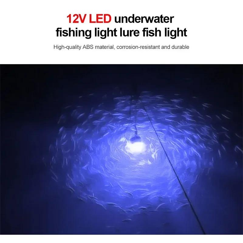12V LED Fishing Lights 100W Ip68 Lure Fish Finder Lamp 108 Leds 2835SMD Attracts Prawns Squid Krill 4 Colors Underwater Lights