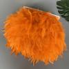 Fluffy Turkey Feathers Trim Fringe Ribbon 10Meters Marabou Feather On Tape Fringes Sewing Trimmings DIY Clothes Dress Decoration