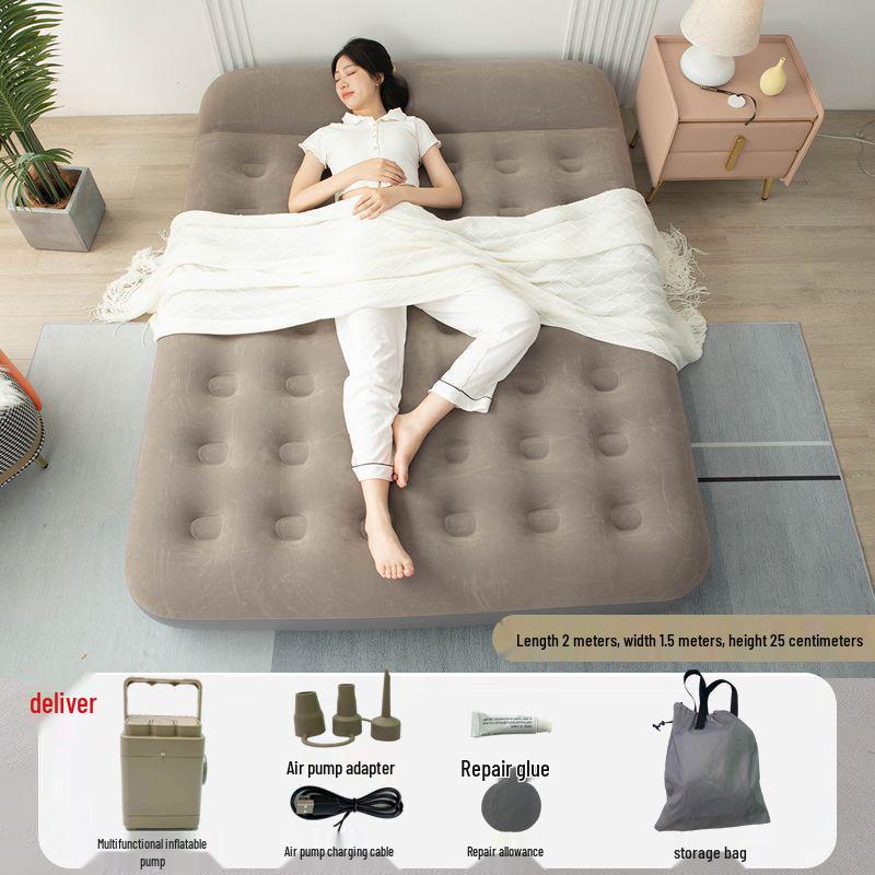 Thickened Fully Automatic Inflatable Camping Mattress - Double & Single Person Use