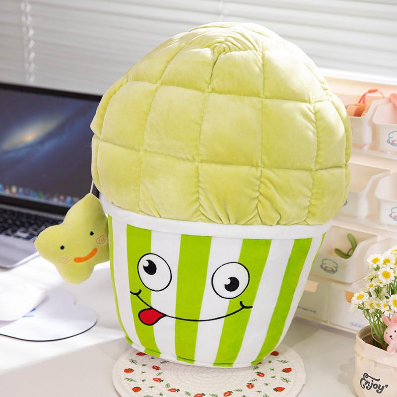 Cute Popcorn Plush Pillow Stuffed Animal Rabbit Cartoon Pp Cotton Short Plush Customized Gift