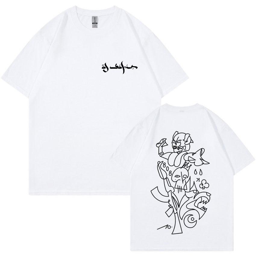 Rapper Al Safir Tour Fashion Graphics Tshrits Mens Oversized Short Sleeve Tide Tshirts Casual T Shirt Unisex Hot Sale Streetwear