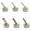 6pcs 45 Degree Curved Nozzles for QUICK 861DW Hot Air Rework Station Stainless Steel Compatible with Various Applications
