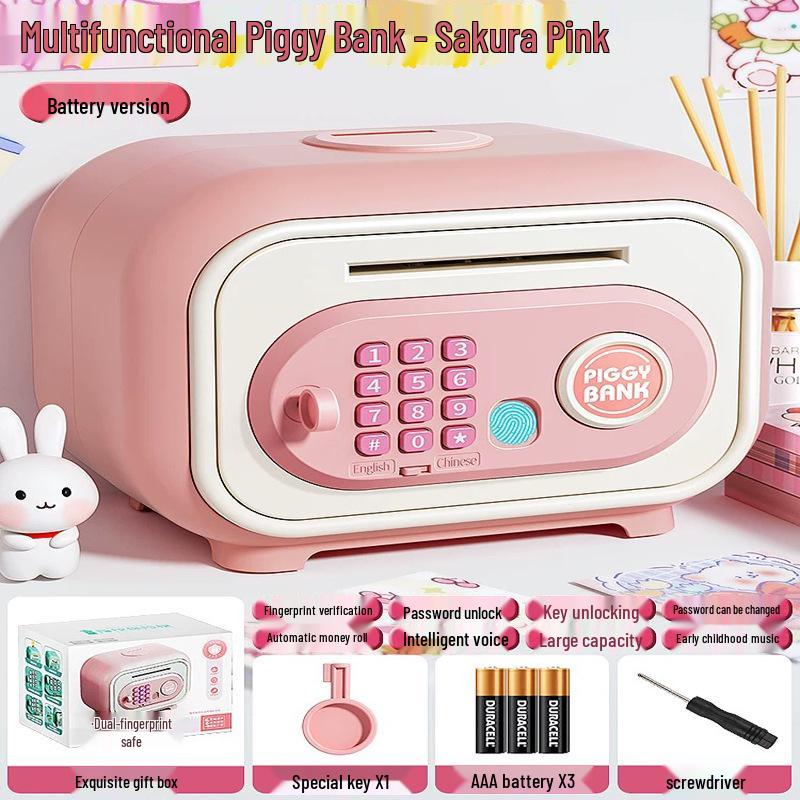 Child's Durable Password Piggy Bank - Large, Drop-proof, Removable & Stylish Gift Toy