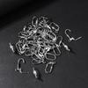 Pack of 50 French Style No Piercing Ear Clips Sophisticated Steel Elegant Pains Free Design for Sensitive Ears