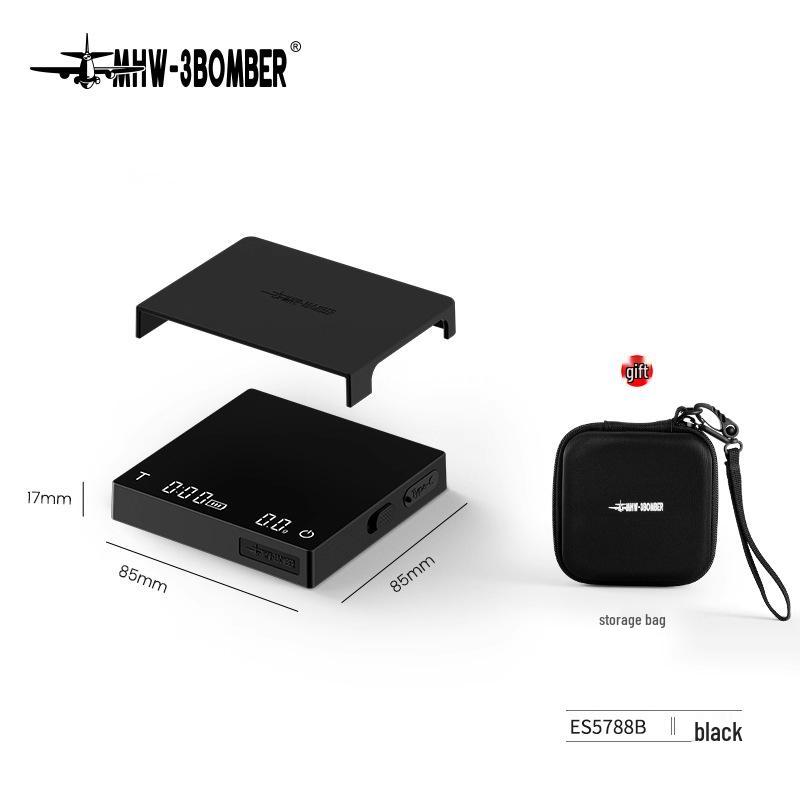 Bomber Little Cube 3.0 Micro Coffee Scale with Flow Rate and Timer