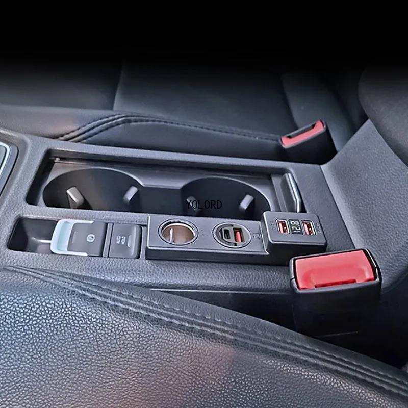 Auto-Zigarettenanzünder-Splitter-Steckeradapter Schnelllade-Dockingstation Innenzubehör für Volkswagen VW Golf 7 Mk7 7.5