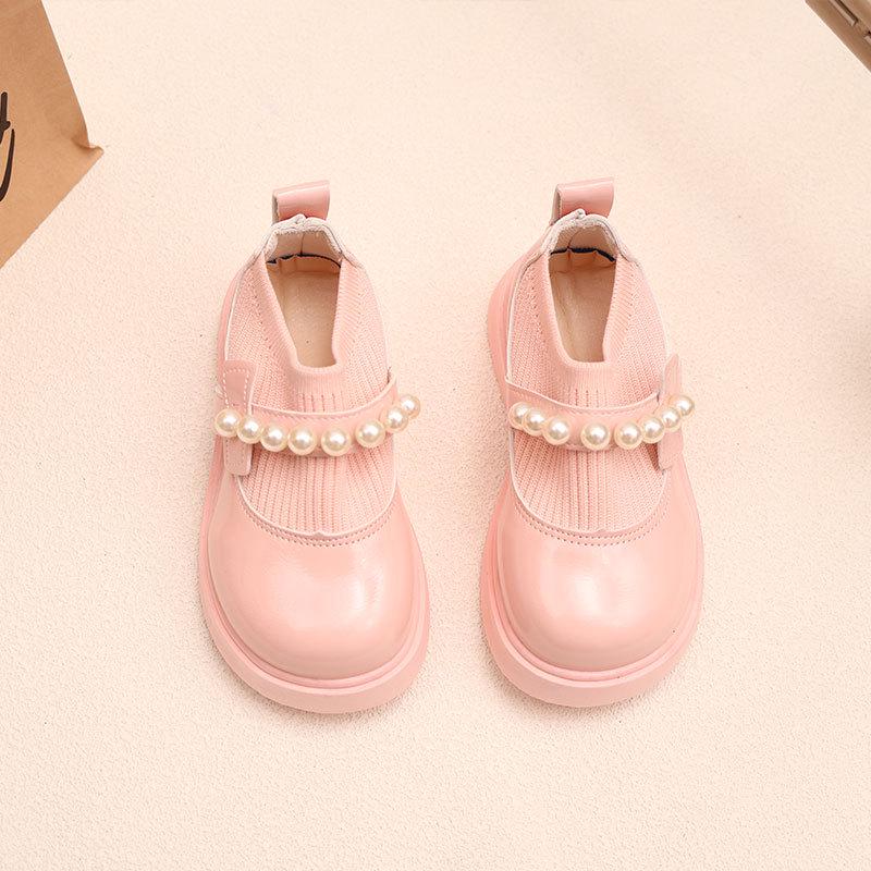 Girls' Soft Sole Leather Princess Shoes for 3-6 Year Olds (Spring/Summer/Autumn)