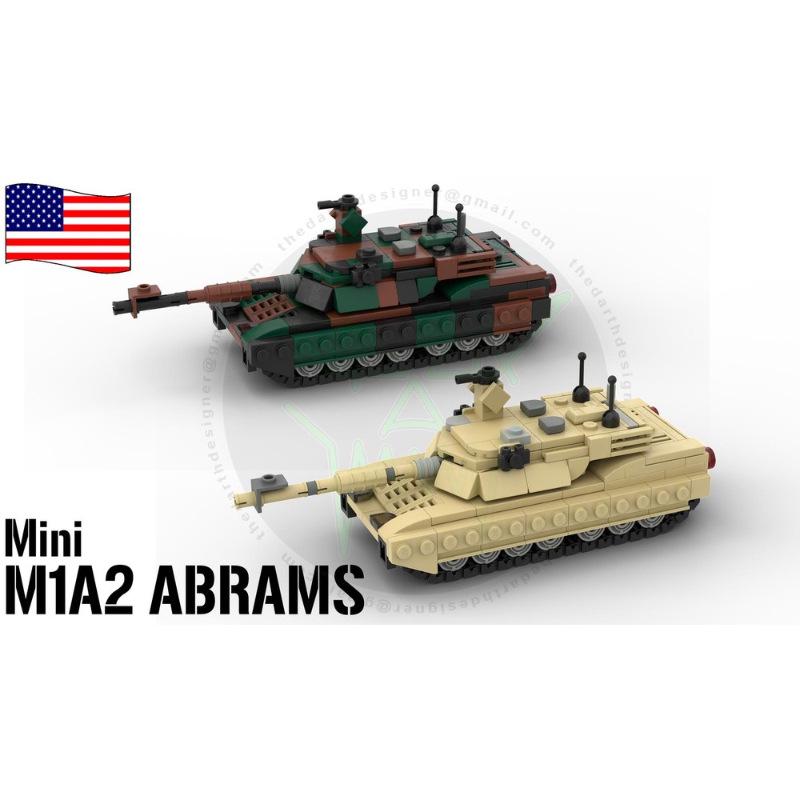 Платиновый Кирпич BOBlock MOC-138259-1 Мини-модель Боевого Танка M1A2 Abrams