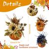 Thanksgiving Festival Large Pumpkin Ornament Home Decoration Desktop Maple Leaf Sunflower Ornament
