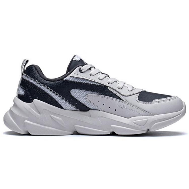 Li Ning Slip Resistant Low top Sports Casual Shoes Men's Gray Black AGLS171-1