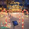 Solar-Powered Candy Cane Lights 1To5 8 Lighting Modes Outdoor Christmas Decoration for Lawn Yard Garden Xmas Tree Lights