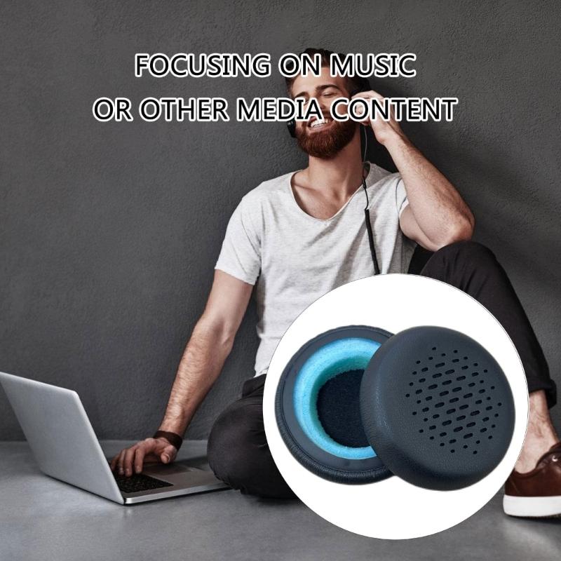 1 Pair Replacement Ear Cushion Earphone Cover Enhancing Comfort and Noise Isolation Compatible for WH-3024 Headphone