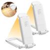 USB Rechargeable Night Light Clip 3 Light Colors Book Light Portable Night Lamp