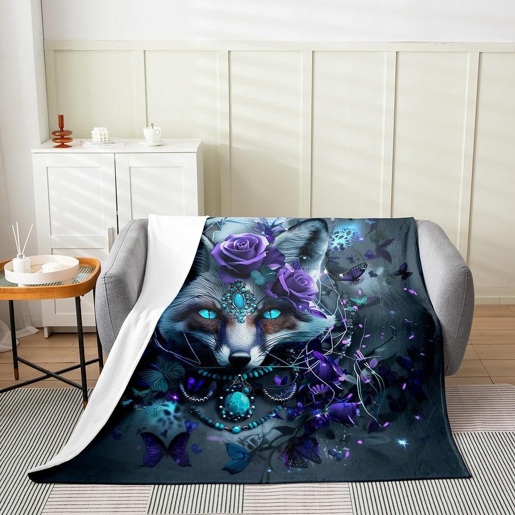 Japanese Style Blanket White Black Crane Throw Blanket Cherry Blossoms Fleece Twin Geometric Plaid Fuzzy Blanket All