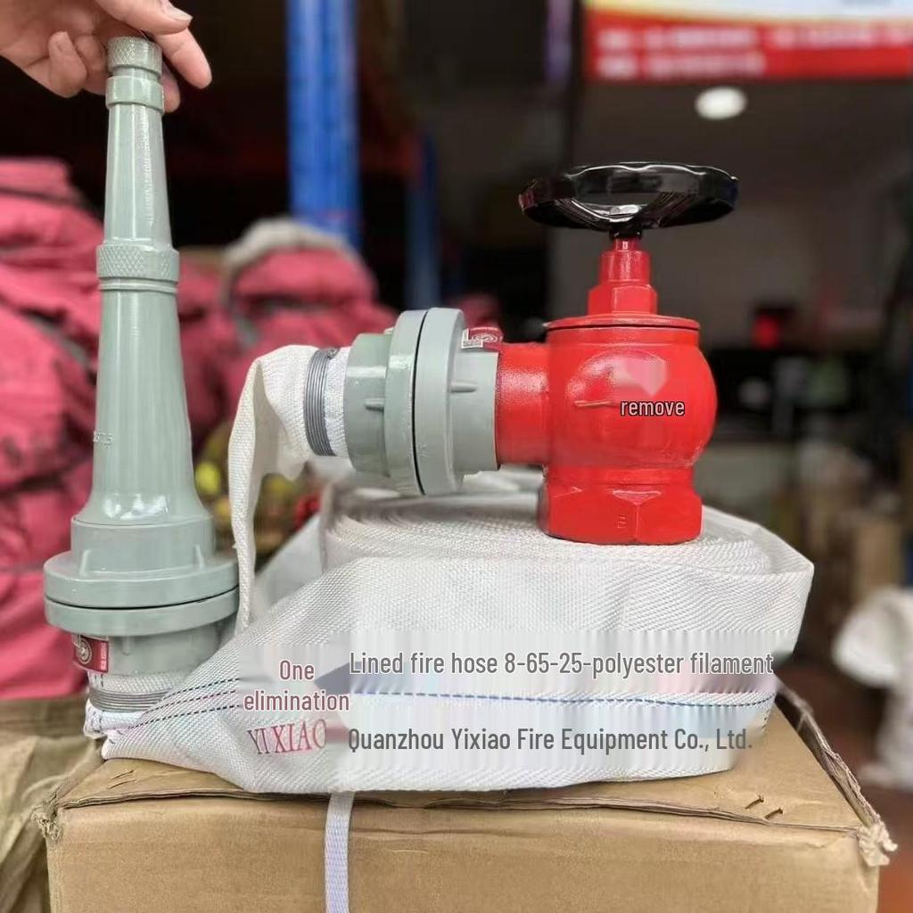 Nationaler Standard Hochdruck Verschleißfest Feuerlöschschlauch mit Düse und Verdicktem KD65 Anschluss