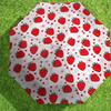 1pc Strawberry Heart Pattern Umbrella Design Automatic Opening and Closing Umbrella, High-quality Travel Umbrella,  C1128042