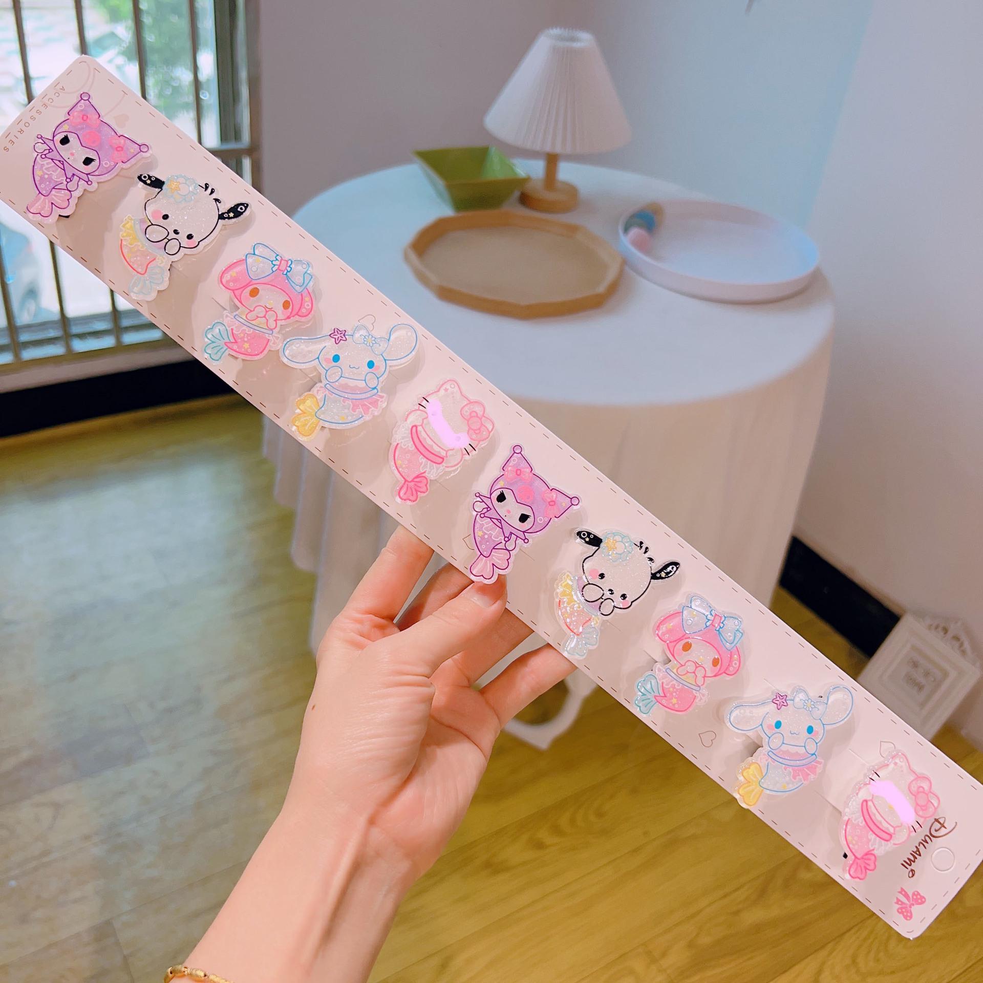 Sanrio Mermaid Series Hair Clips & Ties - No Damage Children s Accessories