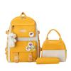 School bag new school bag female junior high school students primary school students large capacity backpack backpack thermal insulation lunch box bag