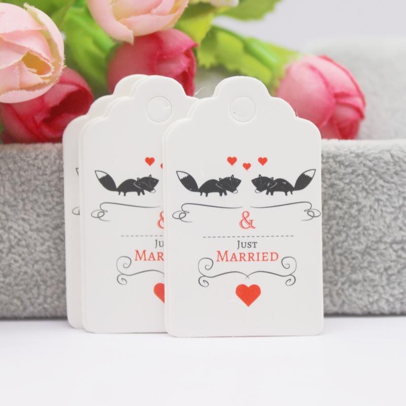 100 szt. + 100 sznurków 3x5 cm biały/papier kraft. Dziękujemy za ręczne wykonanie zawieszki do etykiety