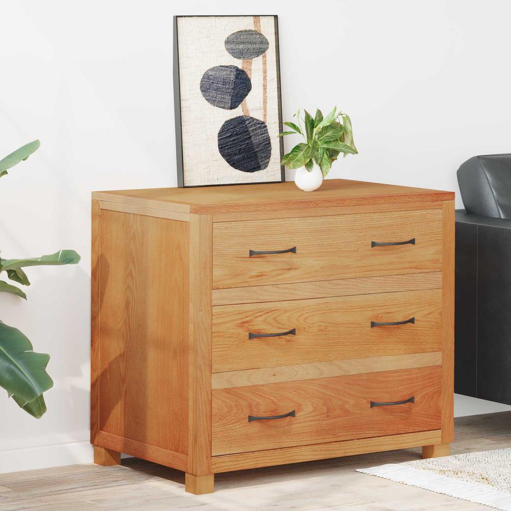 Brown Wooden Storage Cabinet with Drawers