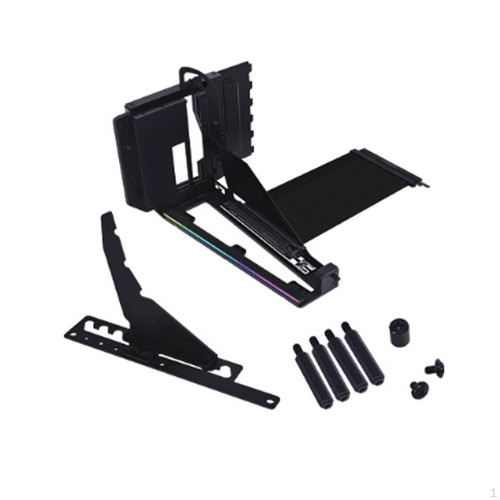 Vertical GPU Mount Bracket PCI EX16 Interface Easy to Install Sturdy Adjustable