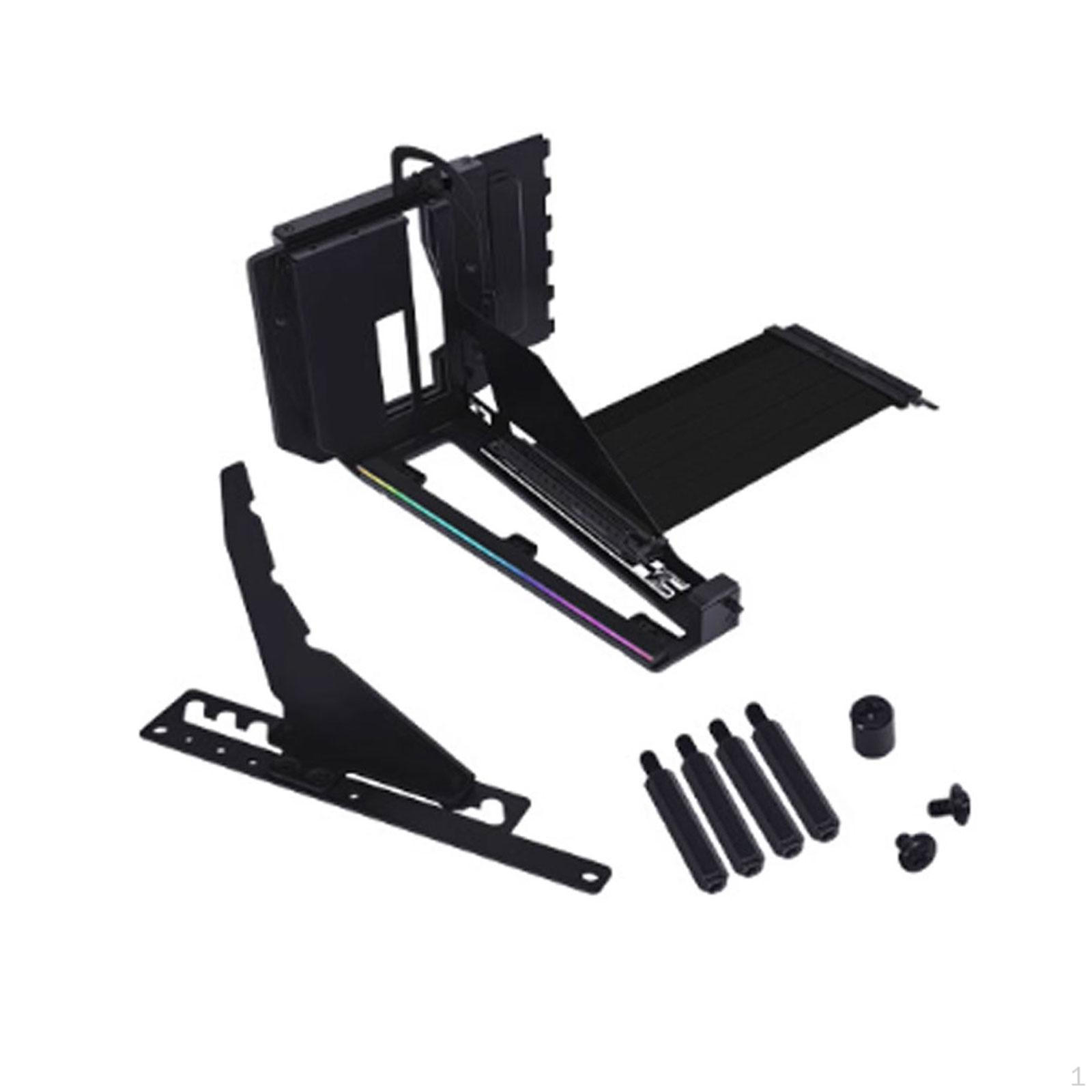 

Vertical GPU Mount Bracket PCI EX16 Interface Easy to Install Sturdy Adjustable