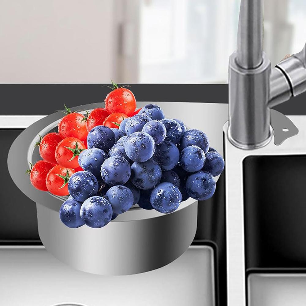 Kitchen Sink Drain Strainer Faucet Hanging Filter Basket for Fruit Vegetable