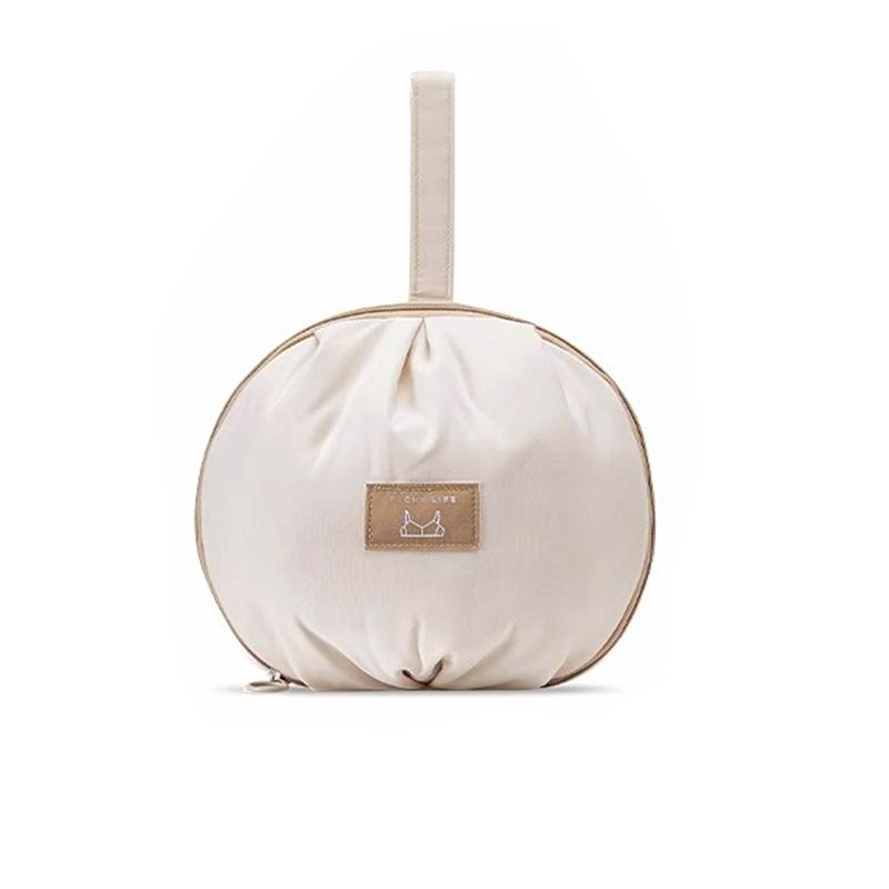 

1 шт. Компактное ультралегкое нижнее белье для экономии места, дорожная многофункциональная сумка-органайзер для конфиденциальности, эстетичная полиэстеровая портативная сумка для хранения белый