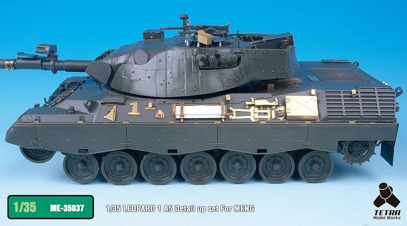 Tetra Model Seria ME Niemiecki czołg Leopard 1A5 Części plastikowe ME3537 1/35 (MĘŻCZYŹNI)