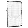 Foldable Football Rebounder Net, with Adjustable Angles - Black