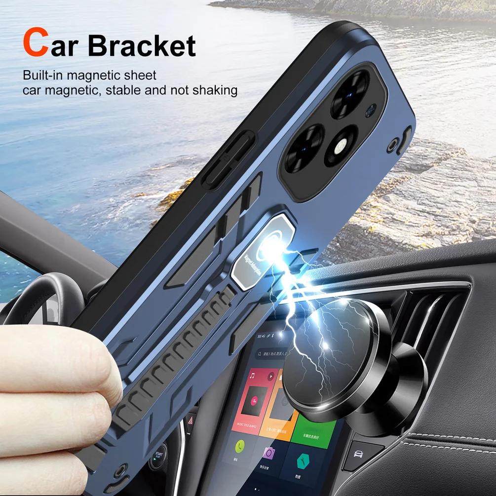 Shockproof Fall Support Armor Shell For Tecno Spark Go 2024 2023 2022 Spark 20 20C 10 10C Pro 9 9T 8C Camon 20 Pro 19 18P 4G 5G